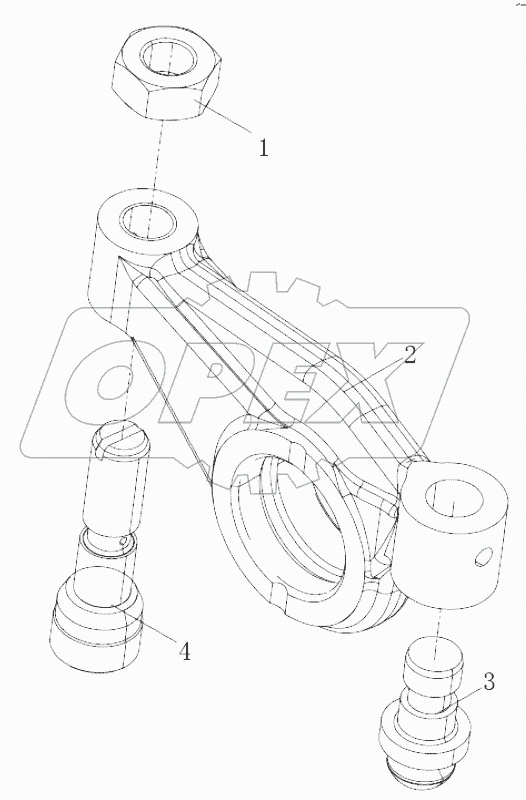  Exhaust rocker arm assembly