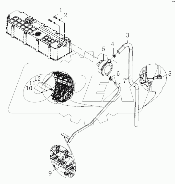  Oil-gas separator combination group