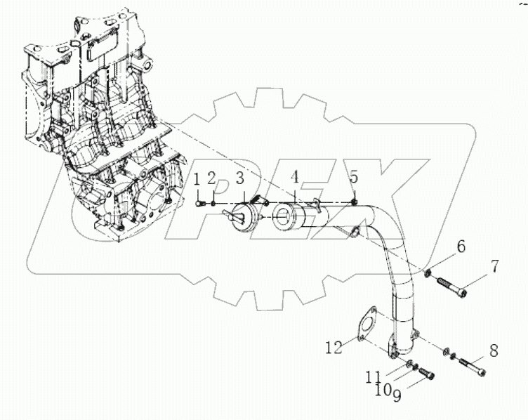  Adding oil pipe combination group