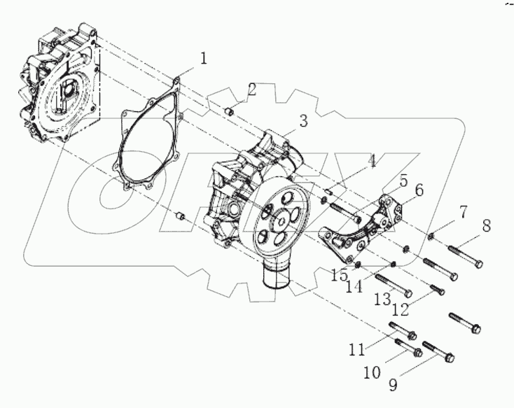  Water pump combination