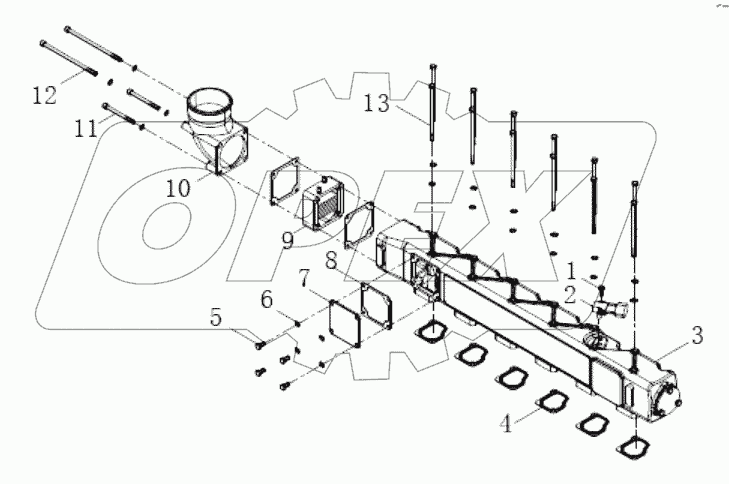 Intake pipe combination