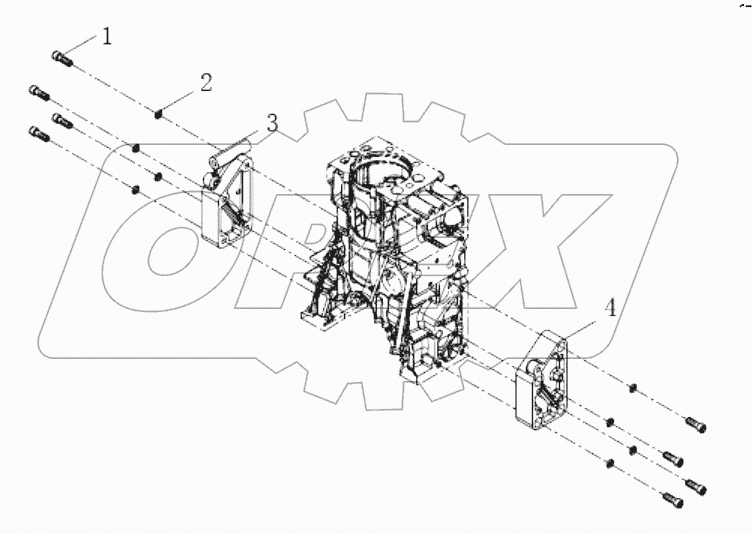  Engine bracket combination group