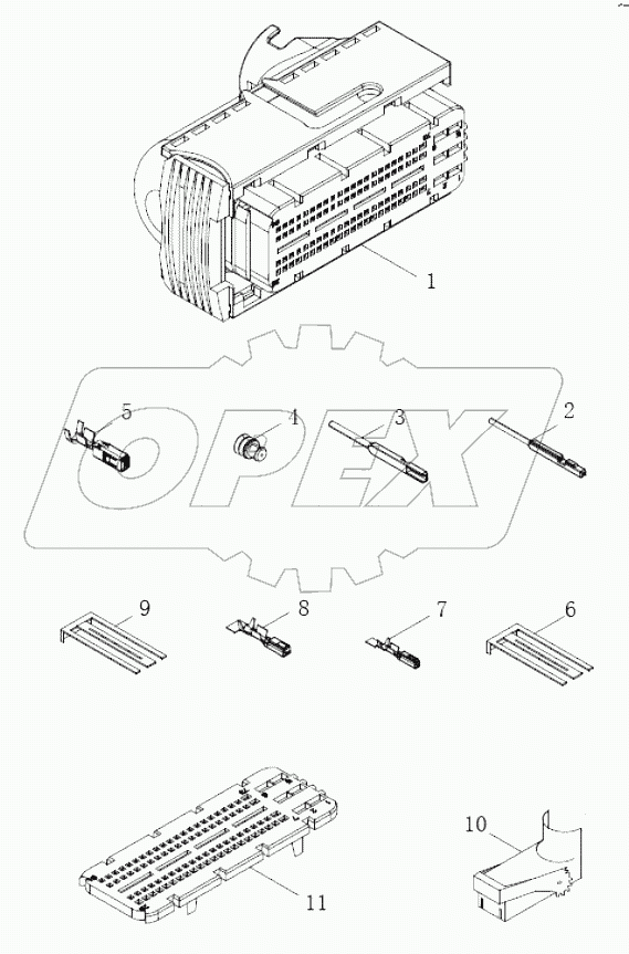  Vehicle 94-hole connector assembly