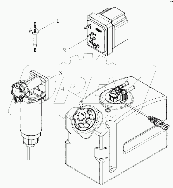 Packing box chassis parts combination group