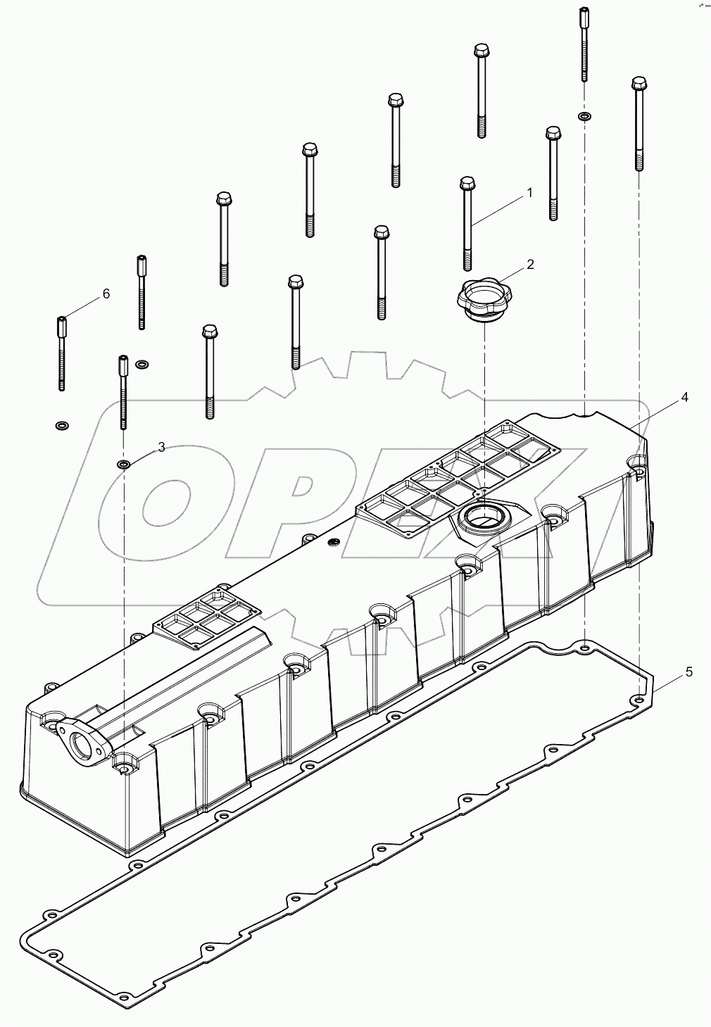  Cylinder head cover set