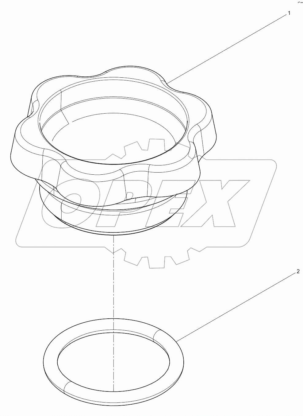  Oil filling port cover assembly