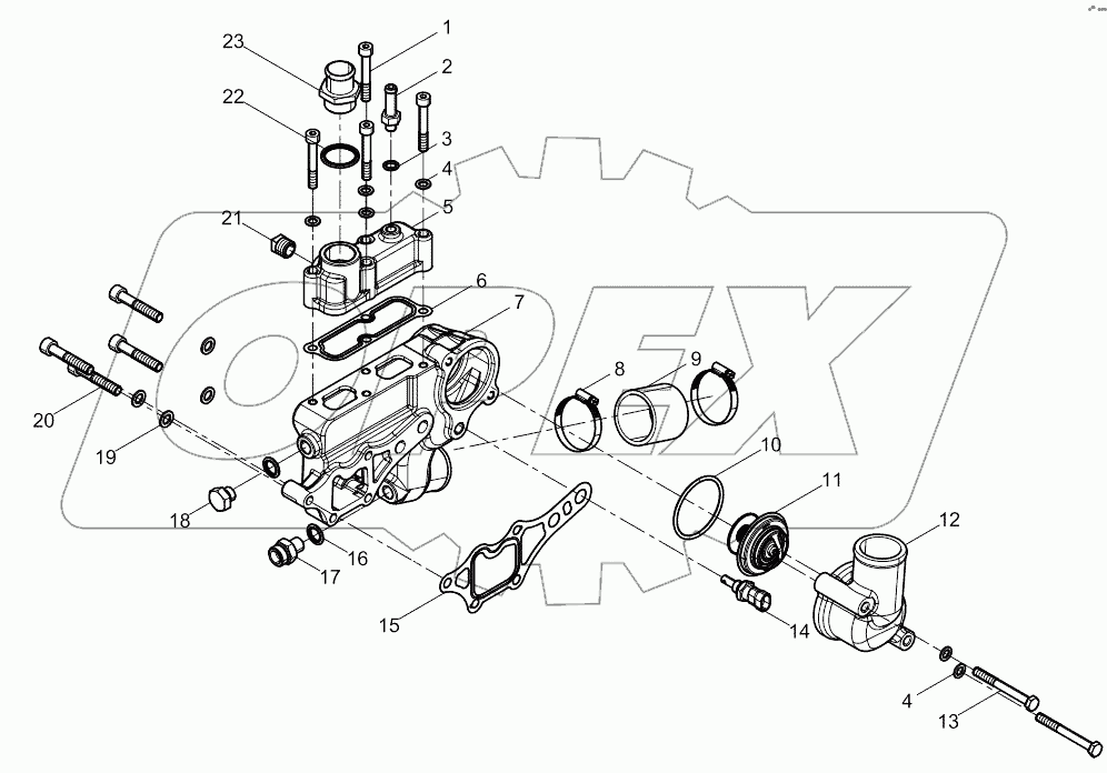  Water Outlet Pipe Group