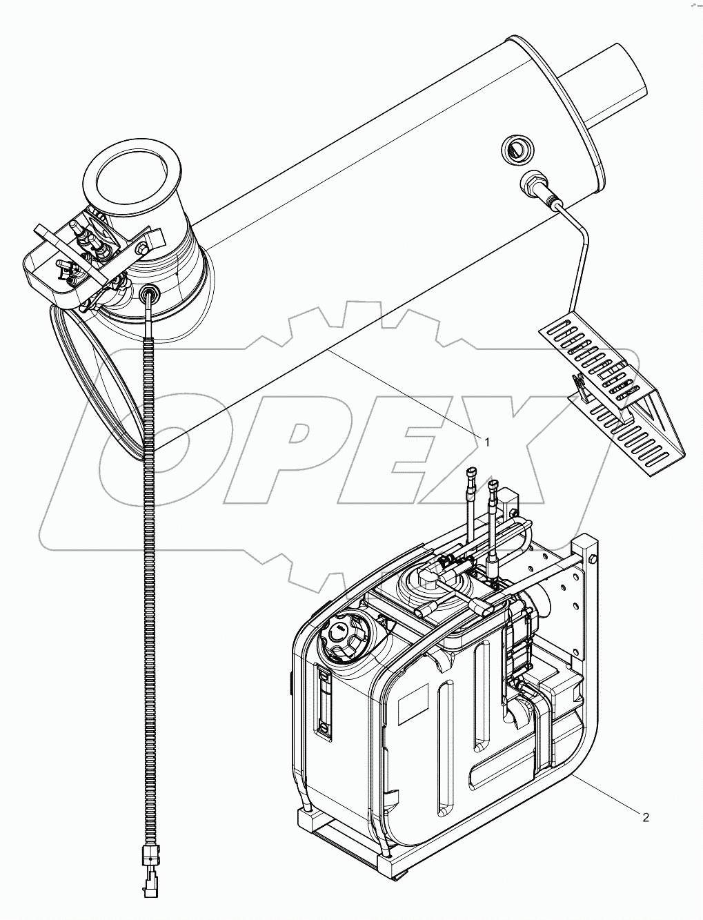  Separate Delivery Parts Group Attached to Engine