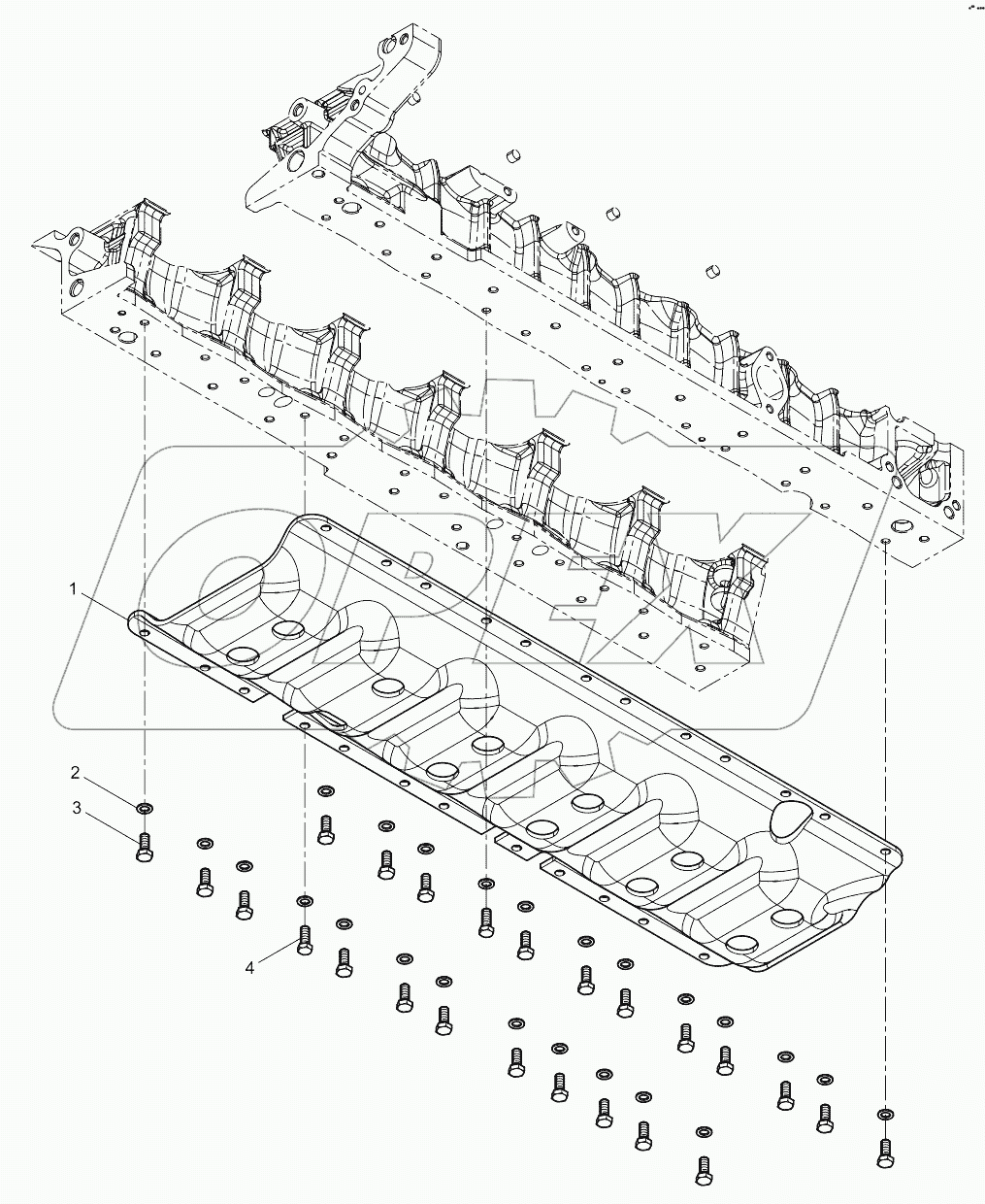  Engine Block Reinforcing Plate Group