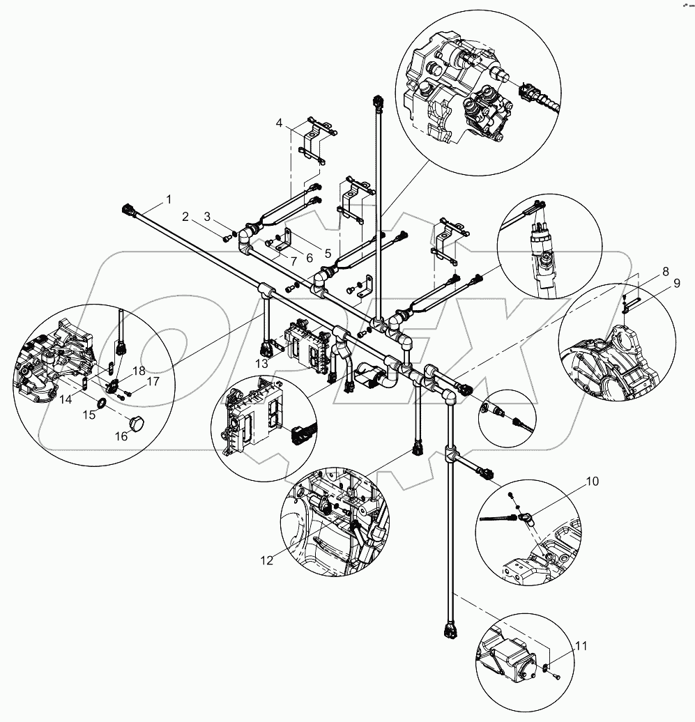  Electronic Control System Harness Group