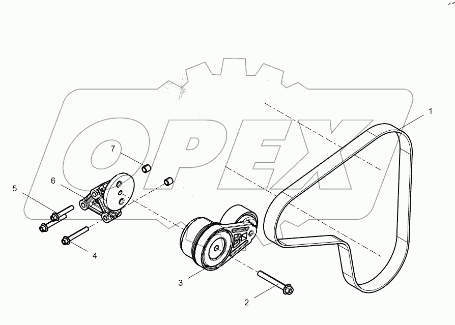  Water Pump Tensioner and Belt Group