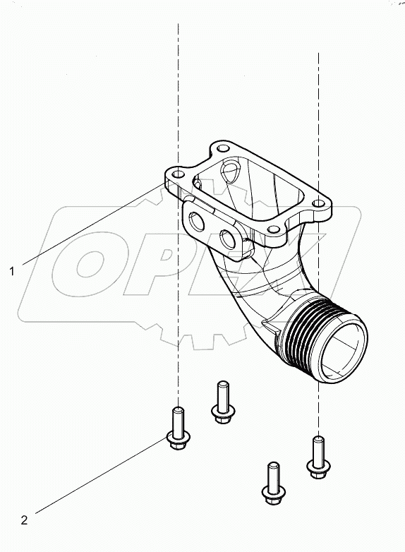  Water Pump Inlet Pipe Group