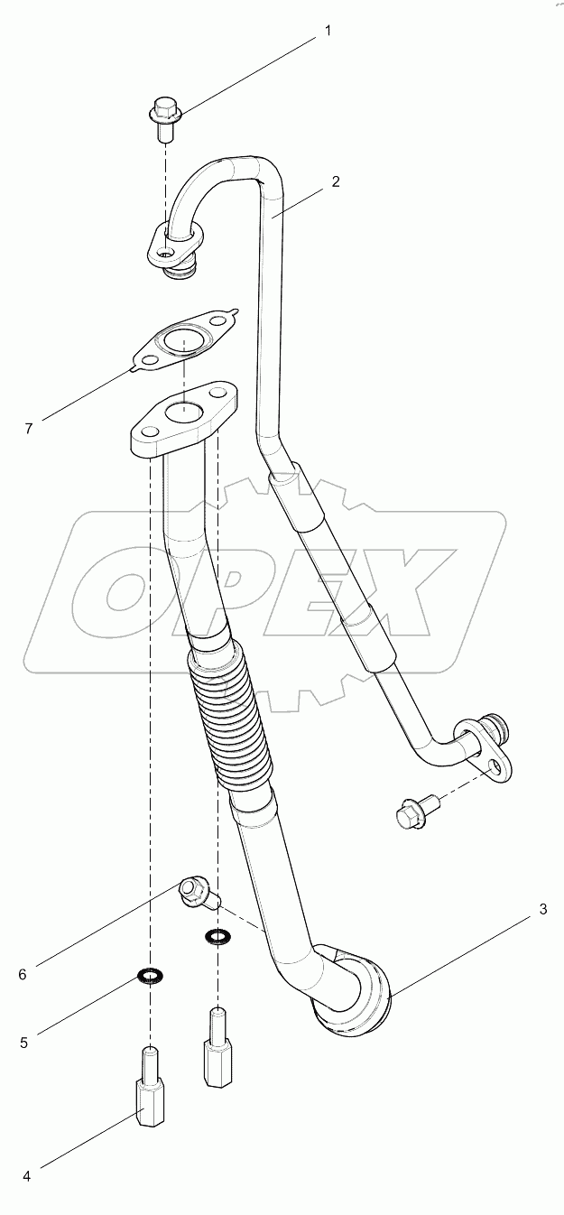  Turbocharger Oil Pipe Group