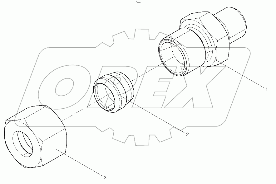  Ferrule Straight Through Connector