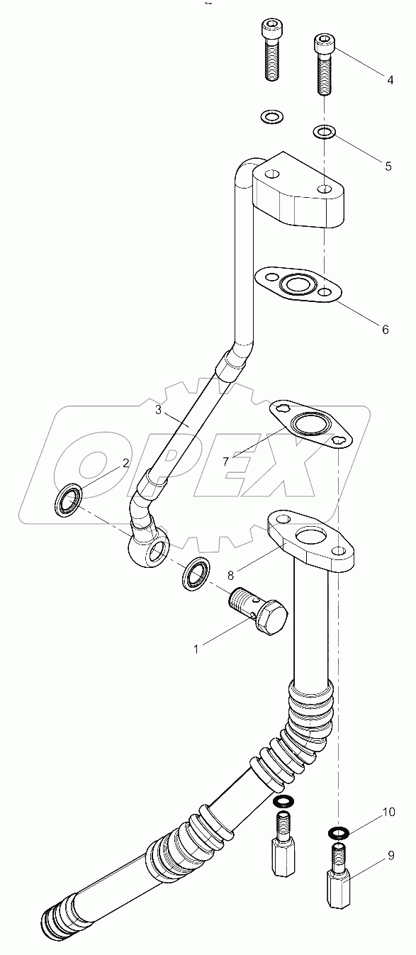  Turbocharger Oil Pipe Group