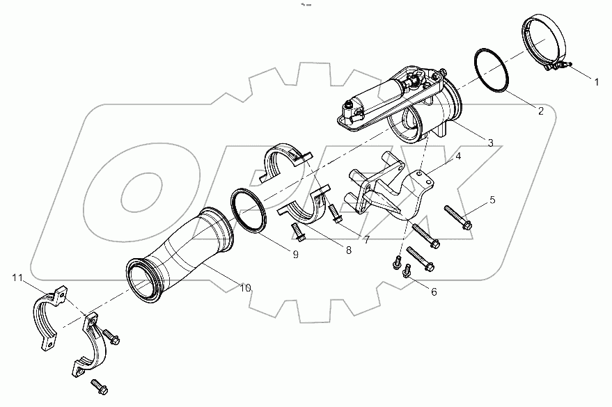  Rear Exhaust Manifold Group