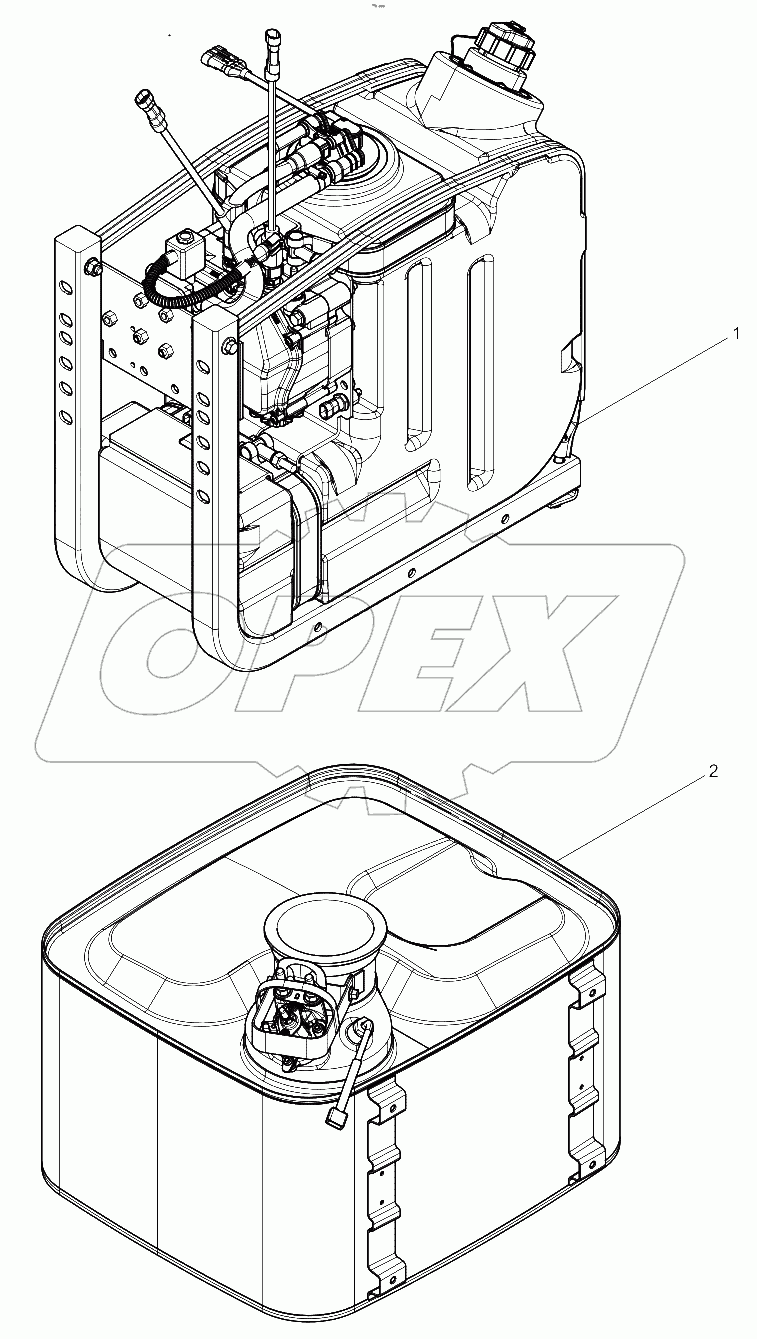  Separate Delivery Parts Group Attached to Engine
