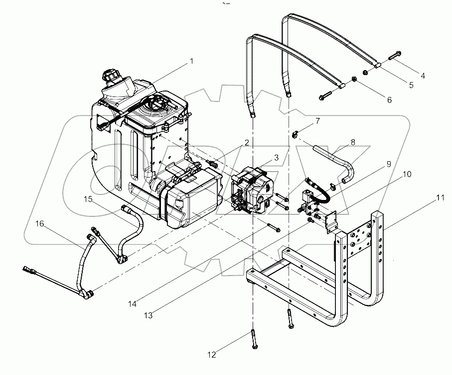  Integrated Urea Tank Assembly