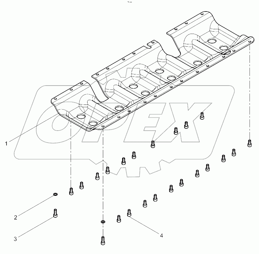  Engine Block Reinforcing Plate Group