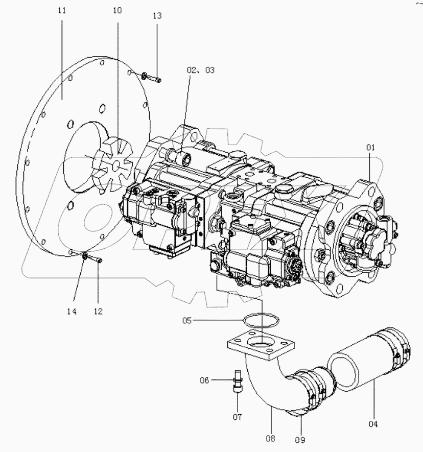  PUMP SUPPORT (KPM PUMP)