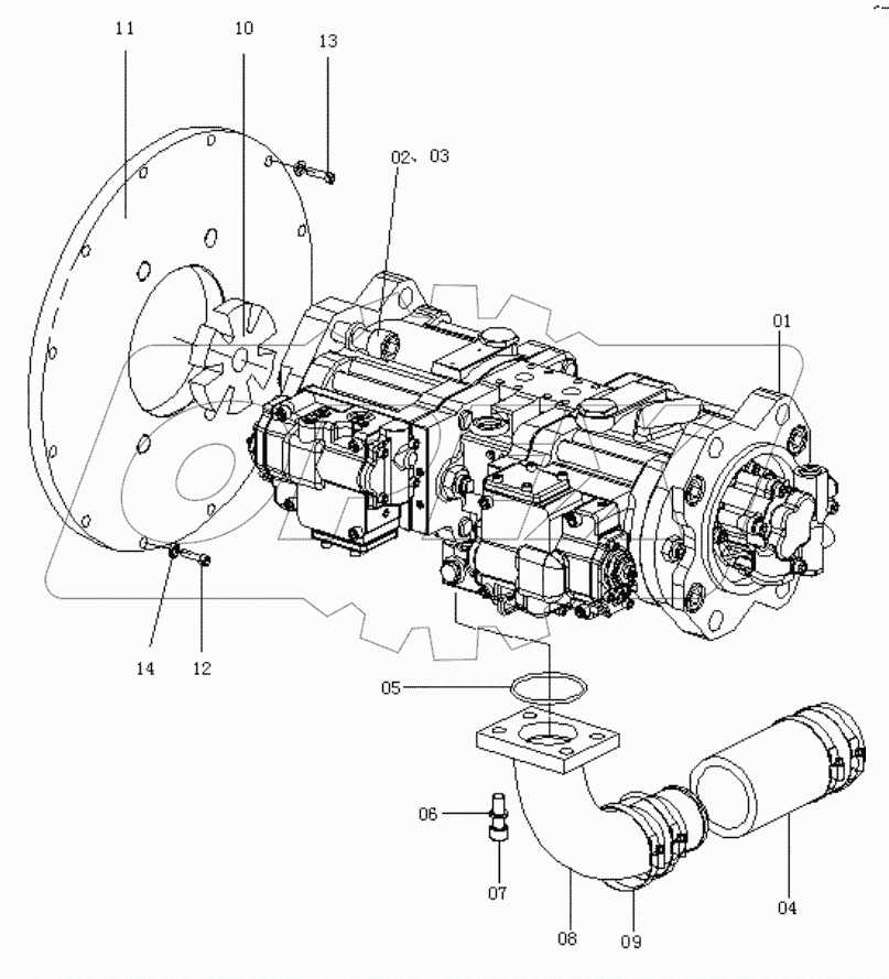  PUMP SUPPORT (DOOSAN PUMP)