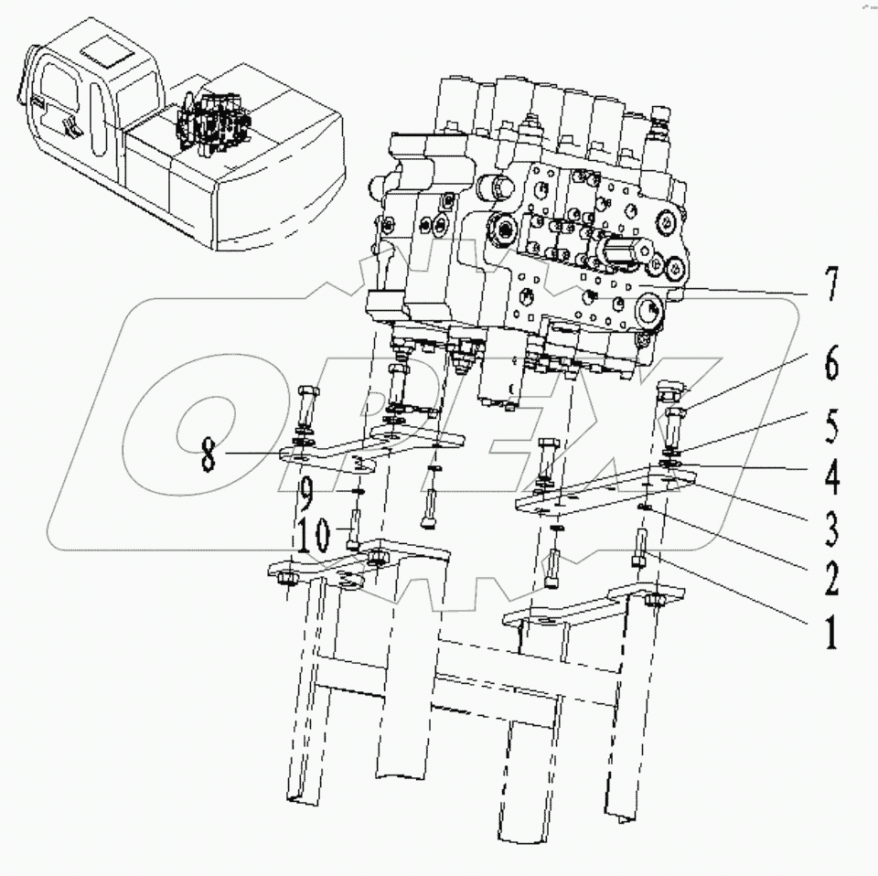 MULTI CONTROL VALVE SUPPORT (PAKER MCV)
