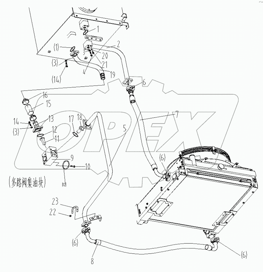  REVOLVING FRAME PIPING (1) (KPM MCV)