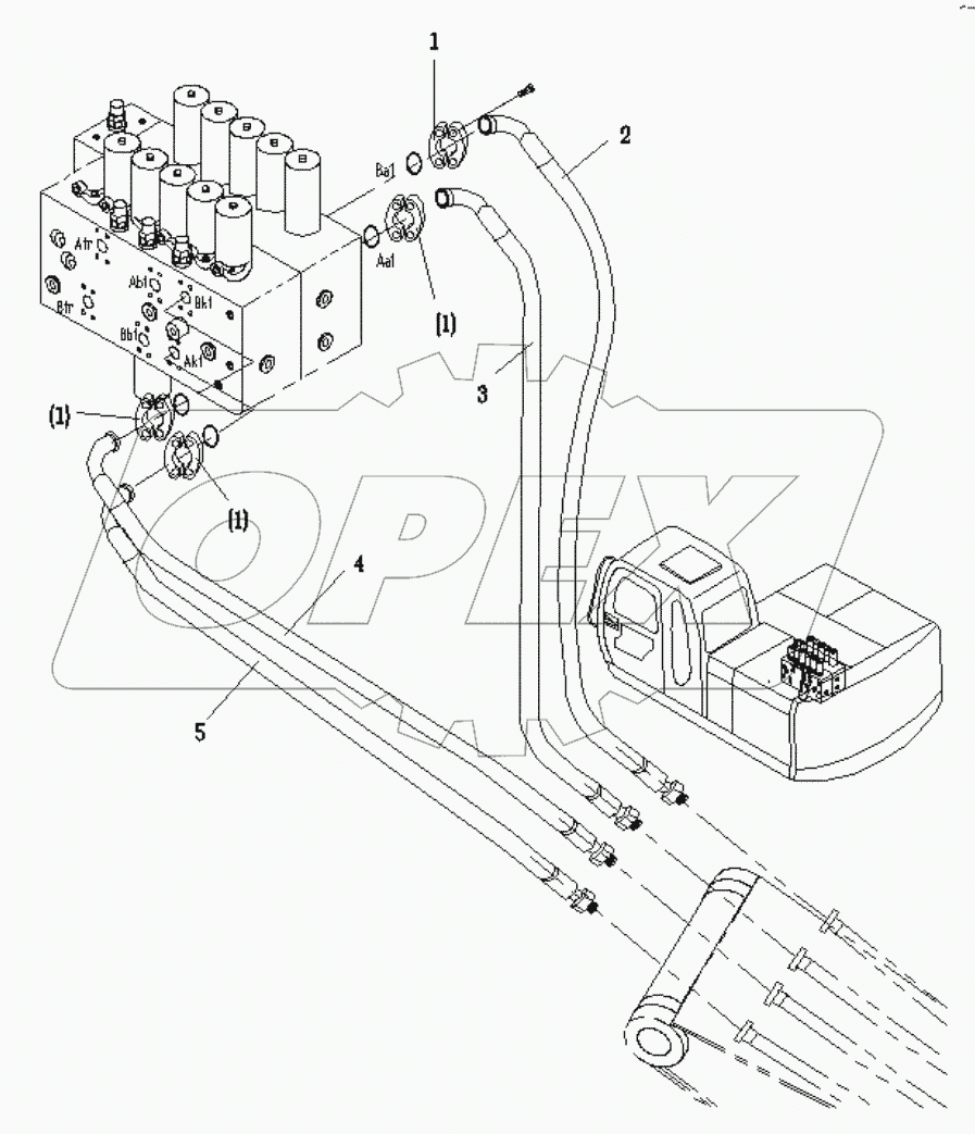  REVOLVING FRAME PIPING (5) (KPM MCV)