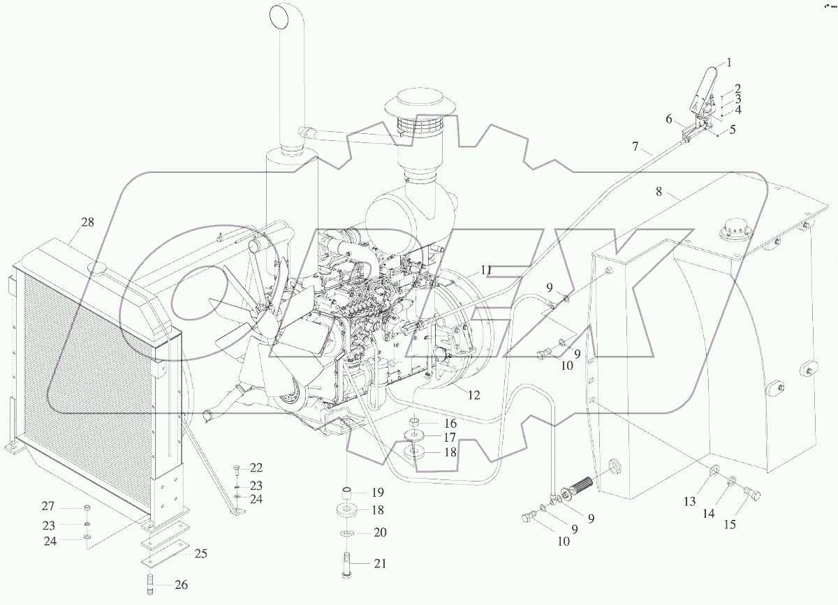  Diesel engine system, With diesel power D9-220