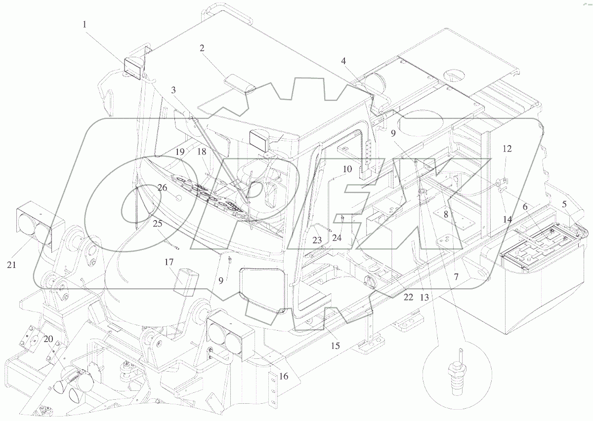  Electrical systems, With hang engine (Steyr) WD615