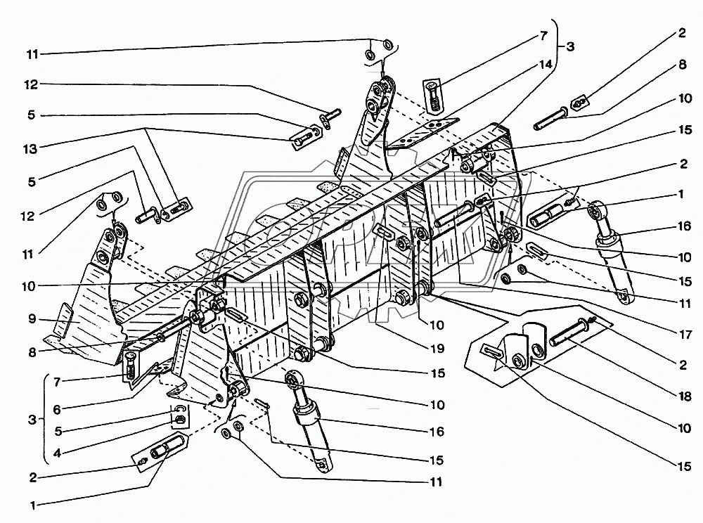 Ковш челюстной ёмкостью 1 м3