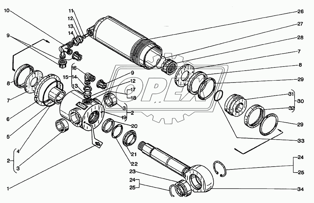 Гидроцилиндр 3