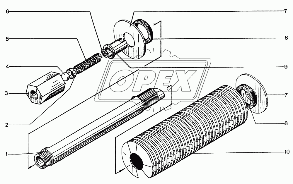 Бак фильтров с клапаном