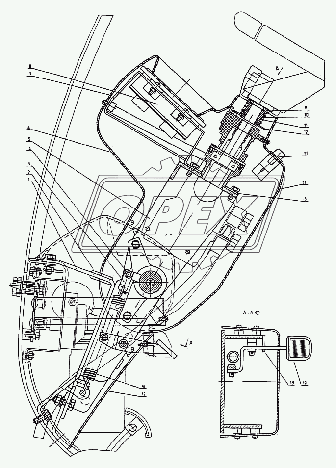 Колонка рулевая