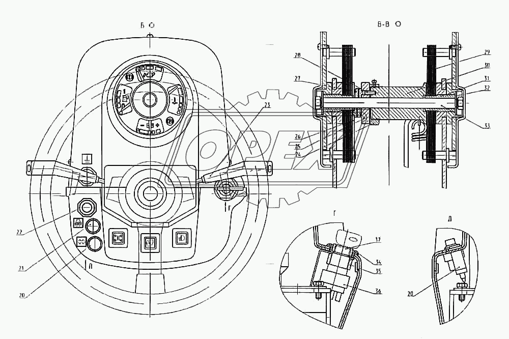 005-04-02.05.100-13 Колонка рулевая