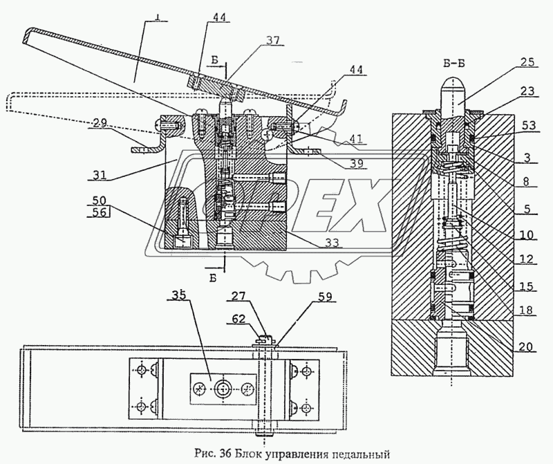 Блок управления педальный