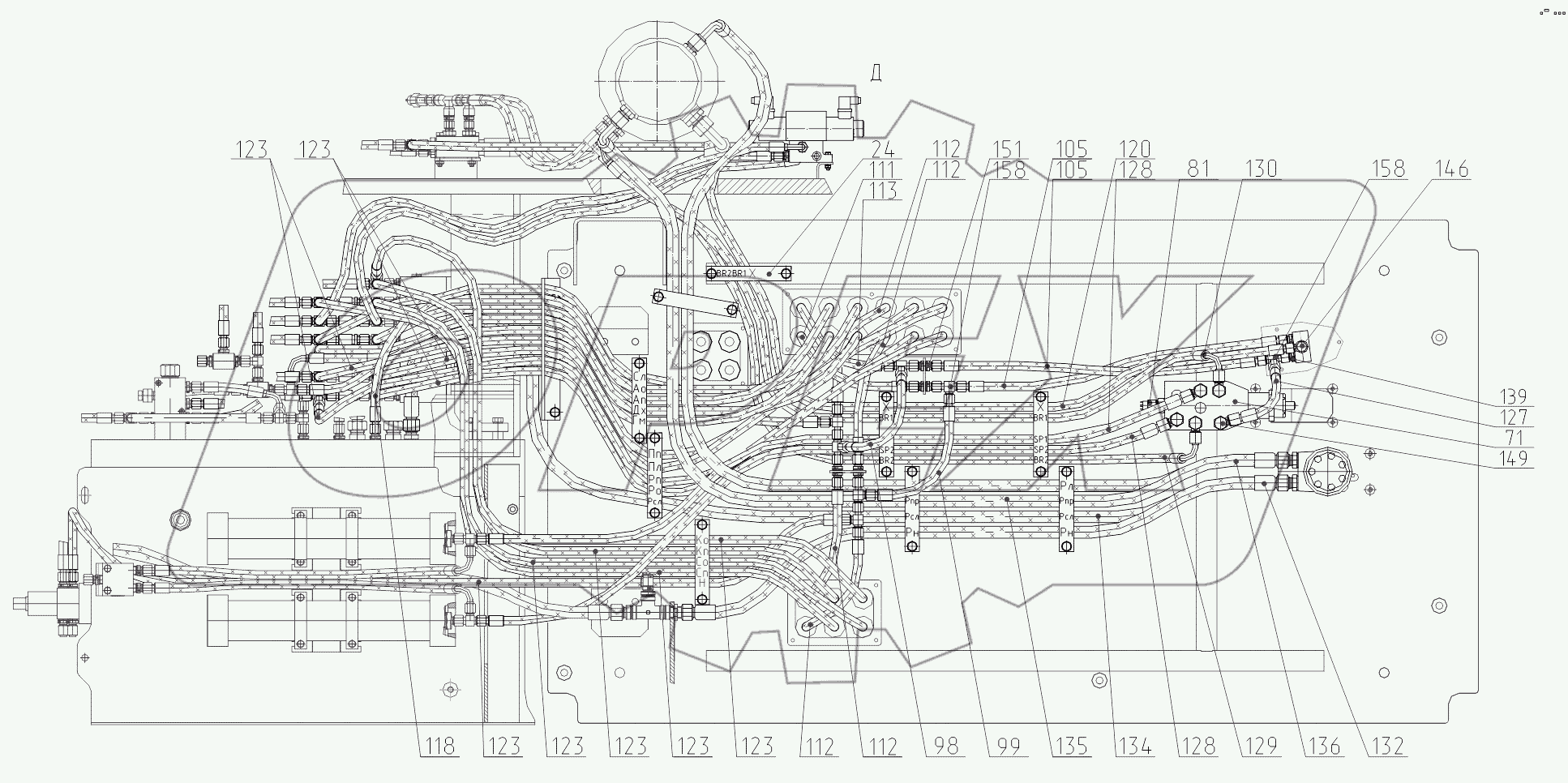 314928004000 00, 314928004000 20 Гидроуправление экскаватора