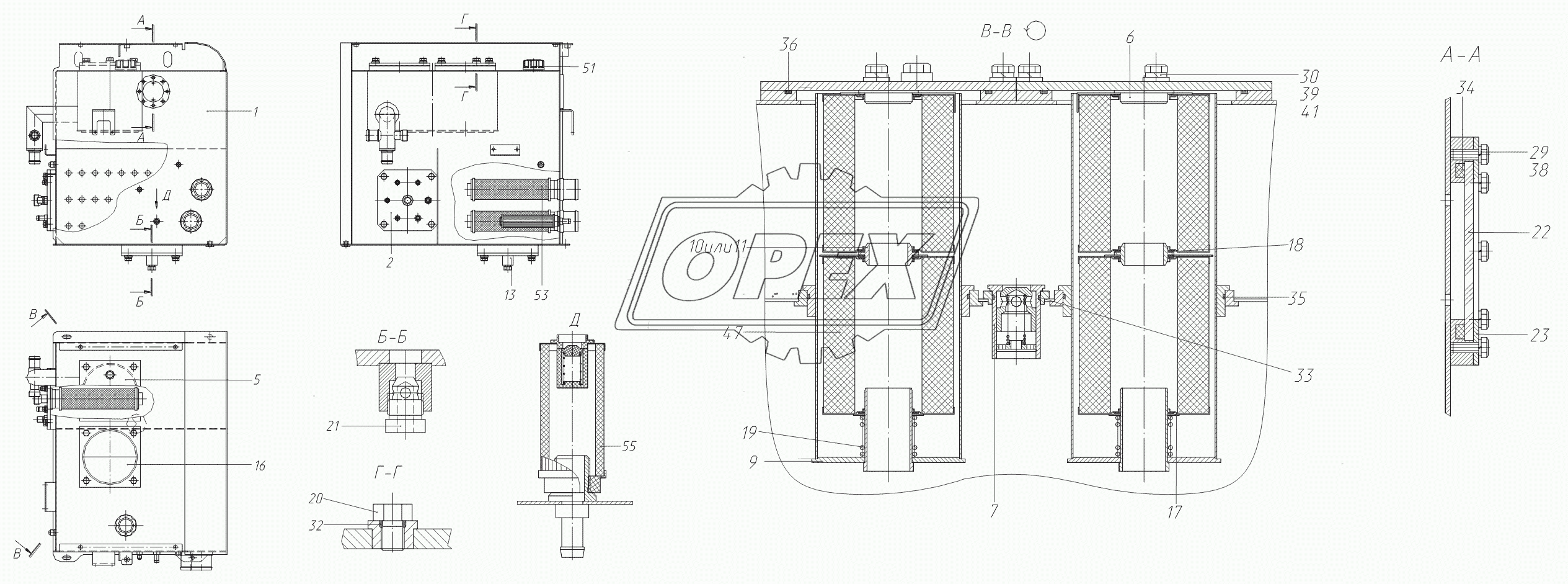 422-00-80.08.000 Бак гидравлический