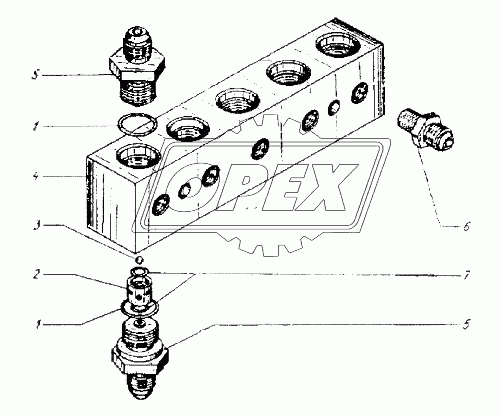Блок клапанов 1