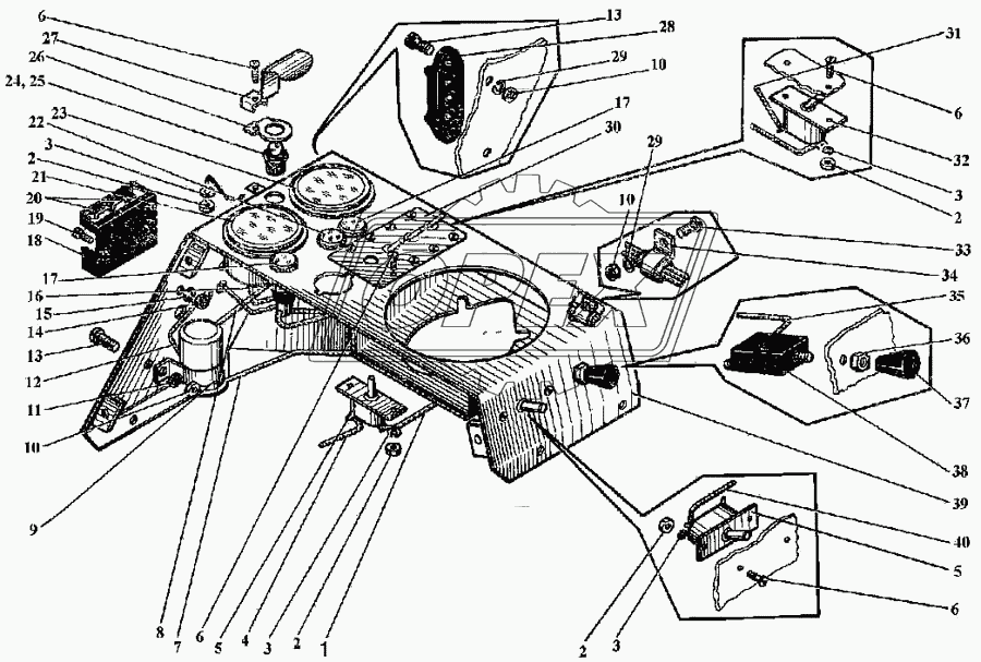 Щиток приборов (Д-240Л)