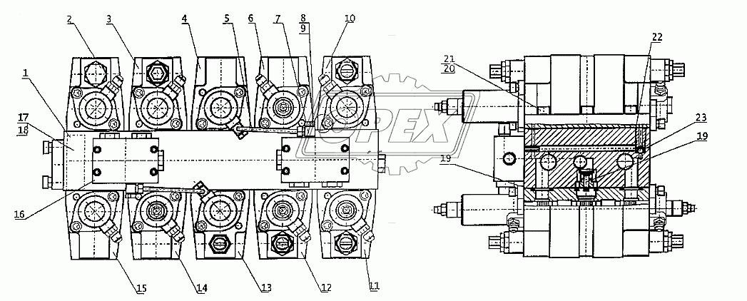 Гидрораспределитель (ЭО-3323-520.00 ГР) 1