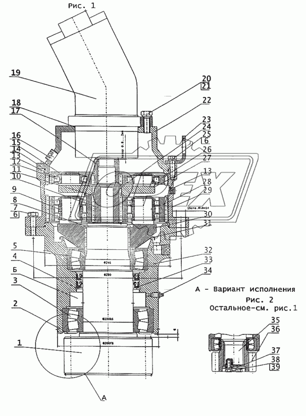 Механизм поворота (ЕК-14.07.00.000)