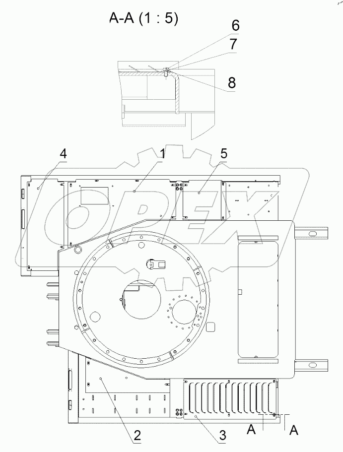  Установка поддонов. 160-70-00.02.000