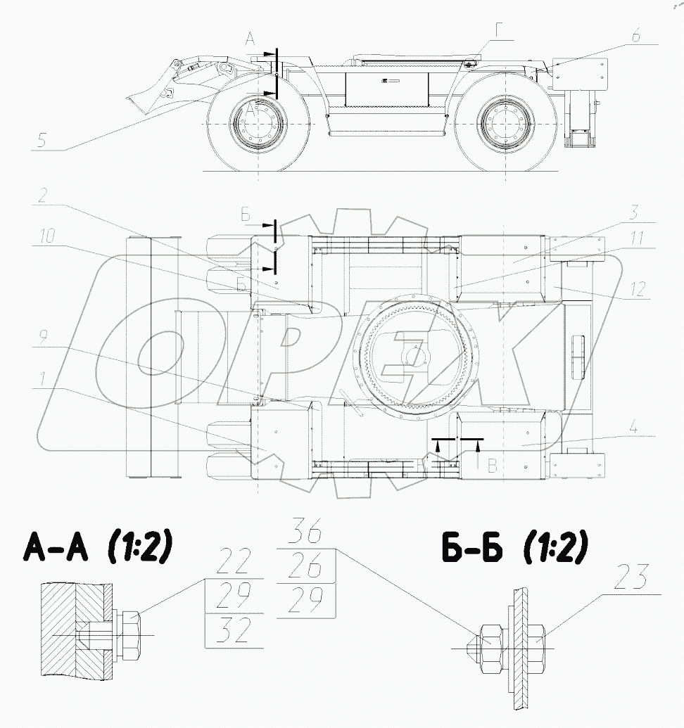  Установка крыльев. 170-02-56.80.000