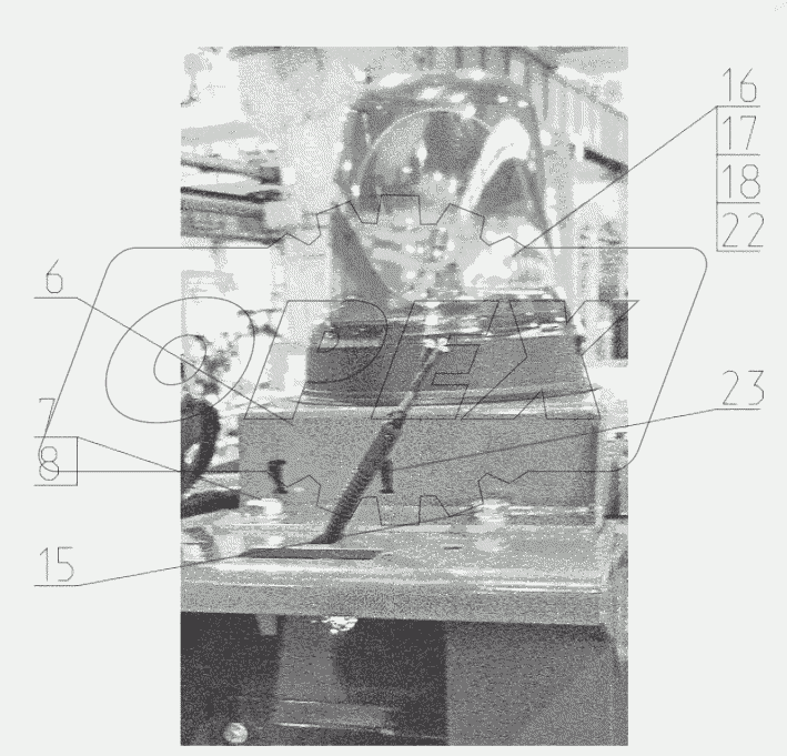  Установка маяка проблескового. 220-70-30.60.000