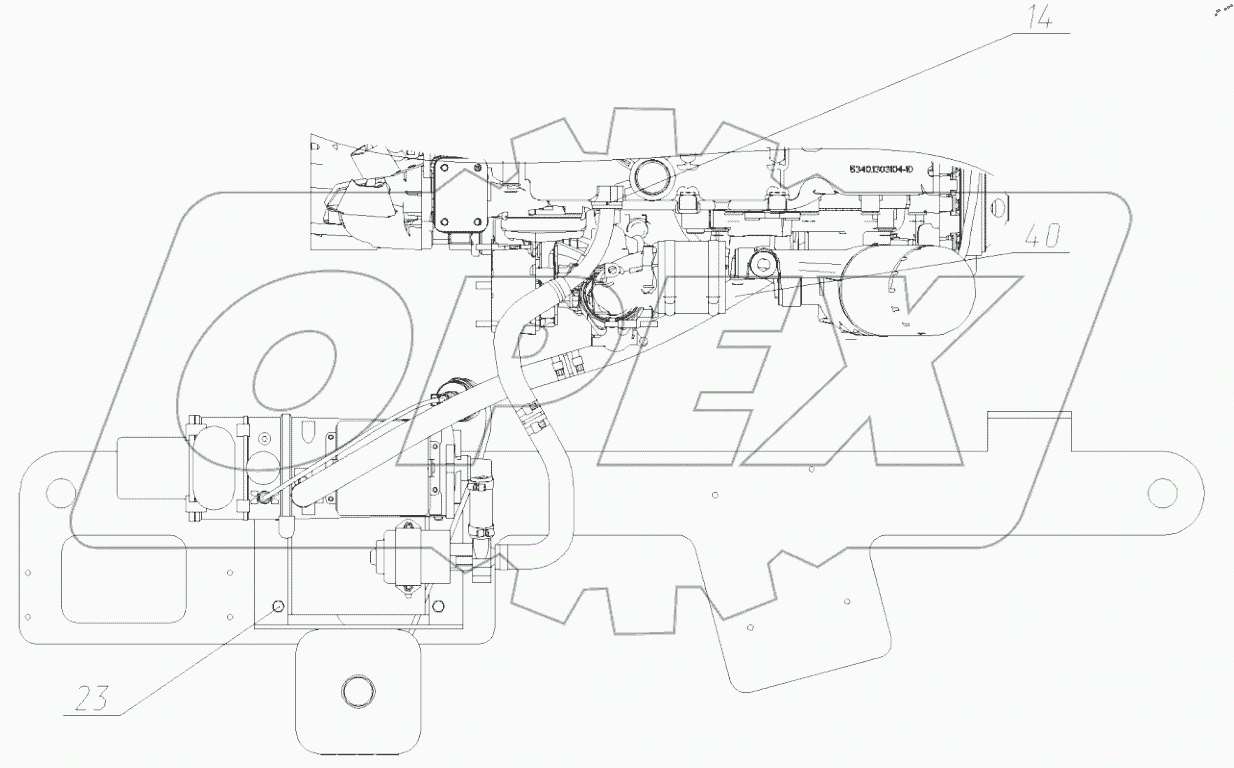  Установка предпускового подогревателя. 175-33-21.00.100
