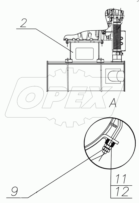  Установка глушителя. 175-20-28.01.000-38