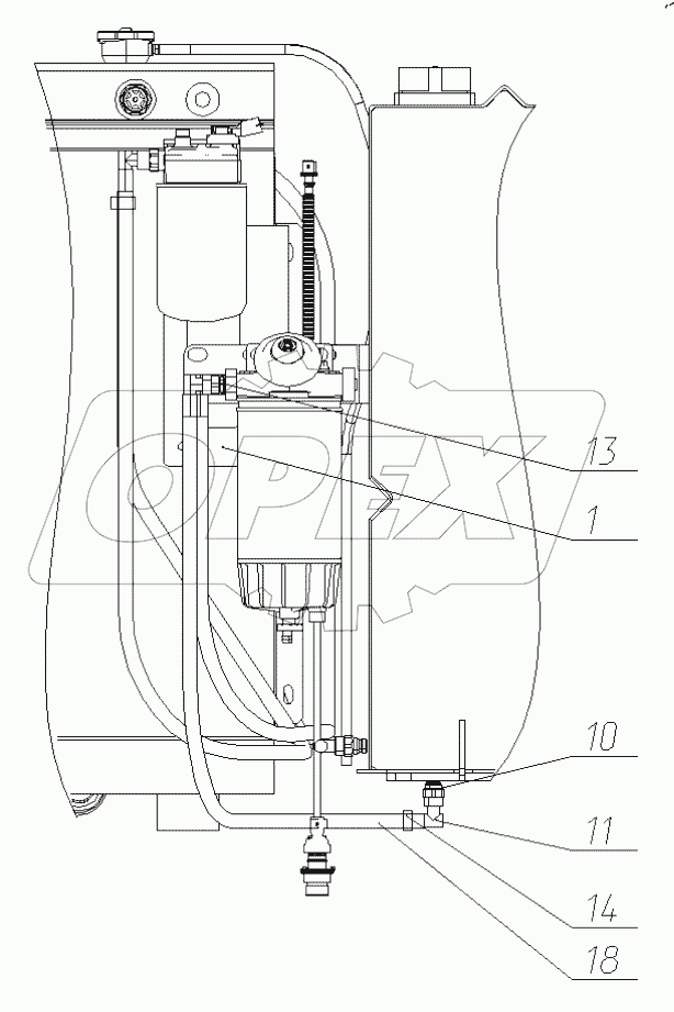  Установка топливопроводов. 195-17-28.05.000