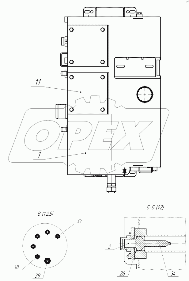 Бак гидравлический. 170-70-40.10.000