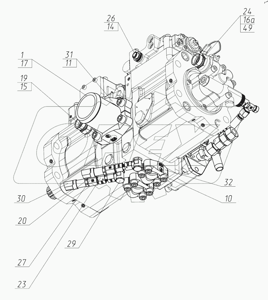  Подключение насоса. 170-70-41.20.000
